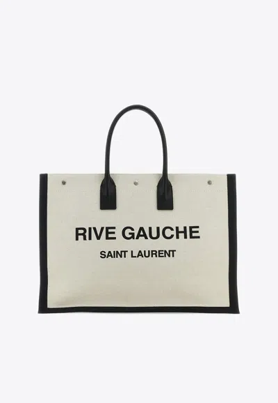 SAINT LAURENT LARGE RIVE GAUCHE TOTE BAG