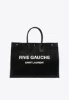 Saint Laurent Large Rive Gauche Tote Bag In Black