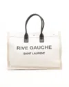 Saint Laurent Large Rive Gauche Tote Bag In White