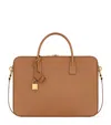 Saint Laurent Large Sac De Jour Bauletto Messenger Bag In Brown