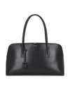 Saint Laurent Large Sac De Jour Bowling Bag In Nero