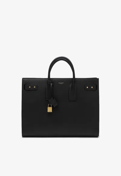 Saint Laurent Large Sac De Jour Tote Bag In Black