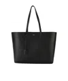 Saint Laurent Large Shopper Tote Bag In Black