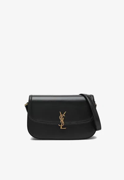 Saint Laurent Large Solferino Nappa Leather Crossbody Bag In Black