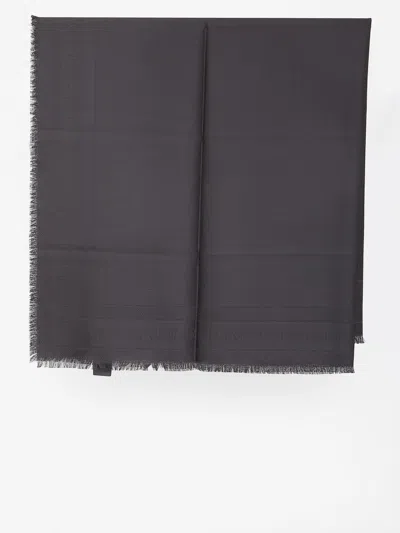 Saint Laurent Large Square Scarf In Black