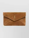 Saint Laurent Large Suede Envelope Clutch Bag