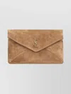 Saint Laurent Large Suede Envelope Pouch