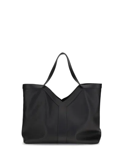 Saint Laurent Large Y Tote Bag In Black