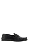 Saint Laurent Laurent Logo-embellished Leather Penny Loafers In Black
