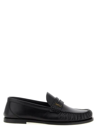 Saint Laurent Laurent Loafers In Black