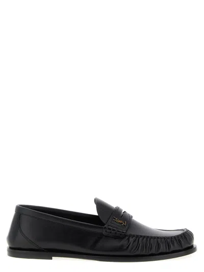 Saint Laurent Laurent Loafers In Black