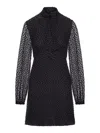 Saint Laurent Lavalier Pois Lurex In Black