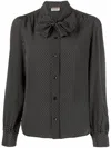 Saint Laurent Silk Shirt W/ Tie