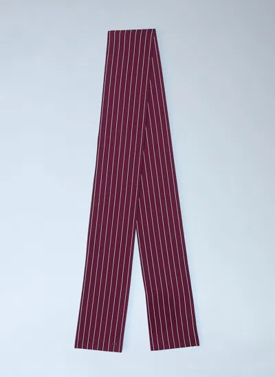 Saint Laurent Lavallière Scarf In Brown