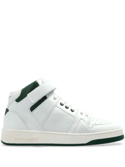 Saint Laurent Lax High-top Sneakers In White