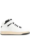Saint Laurent Men's Lax Mid Top Sneaker Greenwich In White
