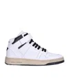 Saint Laurent Lax High-tops Sneakers In White