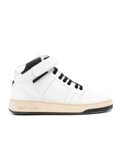 SAINT LAURENT SAINT LAURENT ROUND TOE LACE-UP SNEAKERS