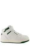 Saint Laurent Lax High-tops Sneakers In Blanc Op/dark Basil