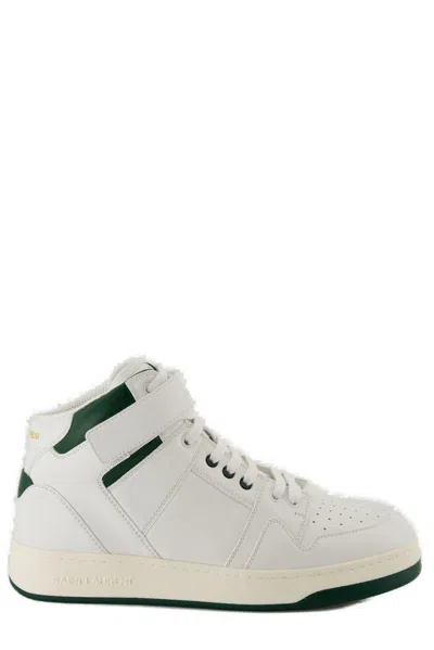 SAINT LAURENT LAX ROUND TOE LACE-UP SNEAKERS