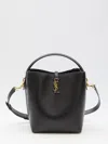 Saint Laurent Le 37 Ysl Bucket Bag In Smooth Leather In Black