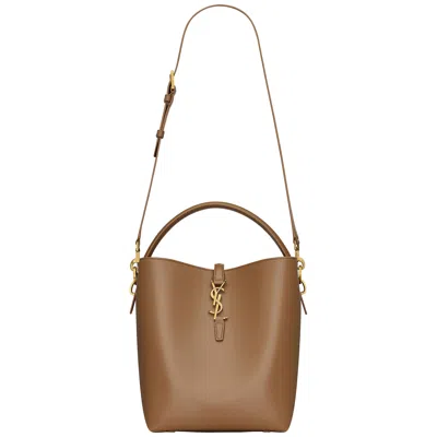 Pre-owned Saint Laurent Le 37 Bag 'dark Cork' | Tan | Women's Size Onesize
