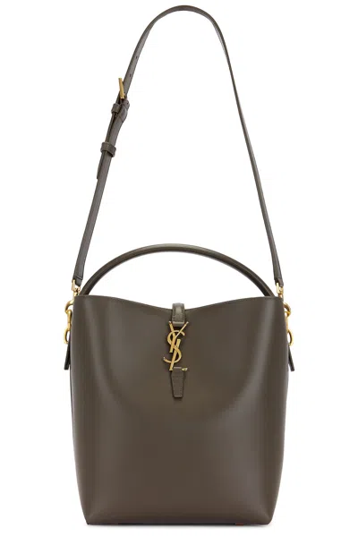 Saint Laurent Le 37 Bucket Bag In Deep Musk