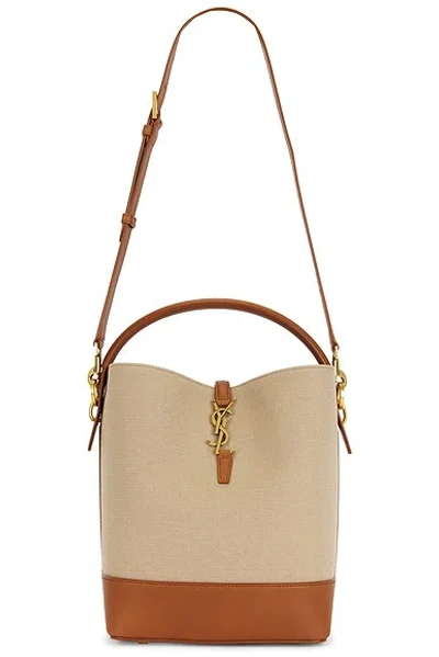 Saint Laurent Le 37 Bucket Bag In Beige