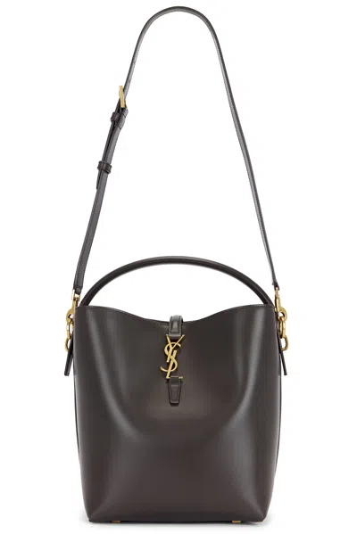 Saint Laurent Le 37 Bucket Bag In Gray
