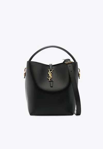 Saint Laurent Le 37 Bucket Bag In Calf Leather In Black