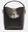 Saint Laurent Le 37 Cassandre Leather Bucket Bag In Brown