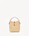 Saint Laurent Le 37 Raffia Bucket Bag