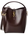 Saint Laurent Le 37 Leather Bucket Bag In Brown