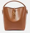 Saint Laurent Le 37 Leather Bucket Bag In Fox