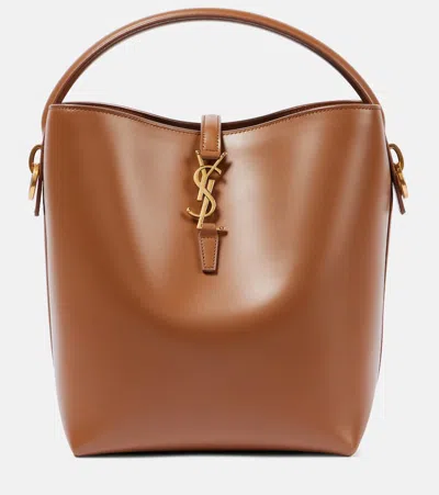 SAINT LAURENT LE 37 LEATHER BUCKET BAG