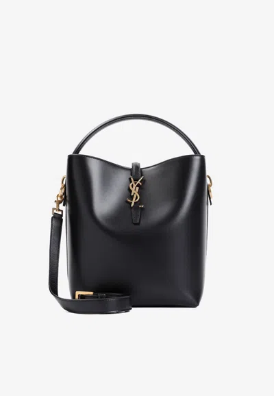 Saint Laurent Le 37 Leather Shoulder Bag In Black