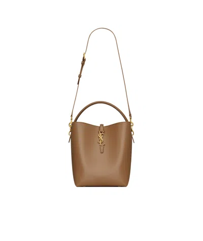 Saint Laurent Le 37 Leather Shoulder Bag In Brown