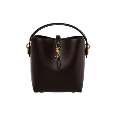 Pre-owned Saint Laurent Le 37 Leather Shoulder Bag 'dark Sweet Choco' | Brown | Women's Size Onesize