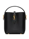 Saint Laurent Le 37 Leather Shoulder Bag In Black