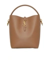 Saint Laurent Le 37 Leather Tote Bag In Brown