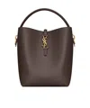 Saint Laurent Le 37 Ysl Bucket Bag In Smooth Leather In Black