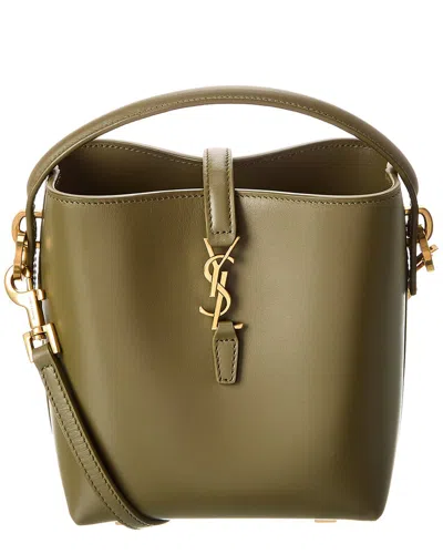 Saint Laurent Le 37 Mini Leather Bucket Bag