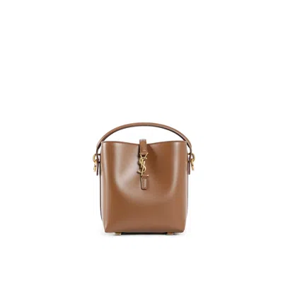 Saint Laurent Le 37 Mini Shoulder Bag In Brown