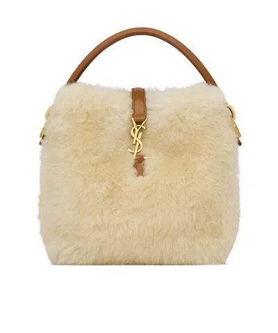 Saint Laurent Le 37 Mini Shoulder Bag In Nude