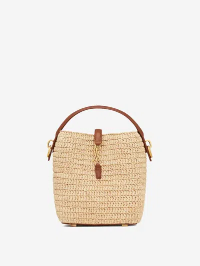Saint Laurent Le 37 Raffia Mini Bag
