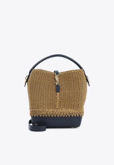 Saint Laurent Le 37 Rope And Leather Bucket Bag