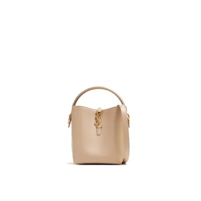 Saint Laurent Le 37 Small Bucket Bag In Sand