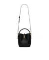Saint Laurent Le 37 Ysl Bucket Bag In Smooth Leather In Black