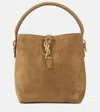 Saint Laurent Le 37 Small Suede Bucket Bag In Beige
