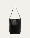Saint Laurent Leather Le 37 Bucket Bag In Nero